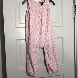BabyGap pink corduroy romper